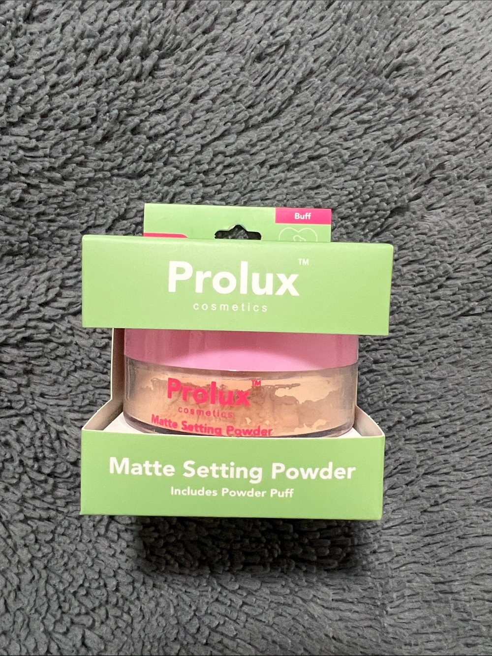 Matte Setting Powder - Buff (Pink Cap, Tan Powder)